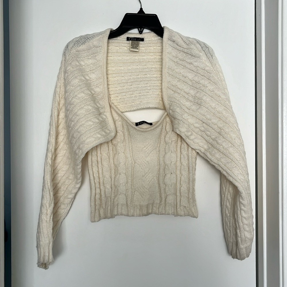 White sweater set